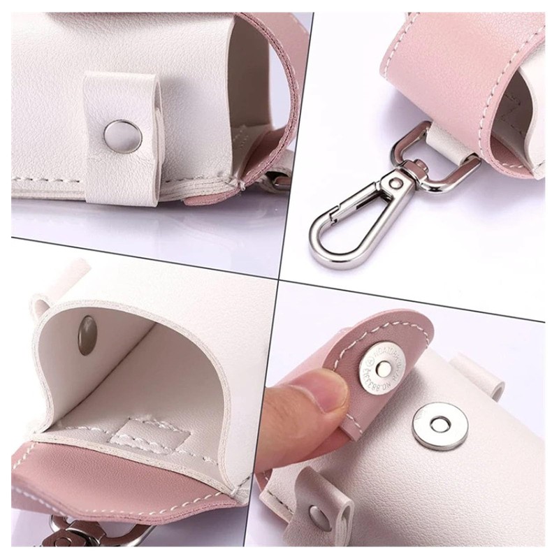 Leather Golf Ball Case with Golf Marker, Professional Recommended Golf