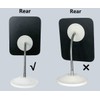 YEAKE Adjustable Flexible Gooseneck Makeup Mirror,360°Rotation Folding Portable Desk Vanity