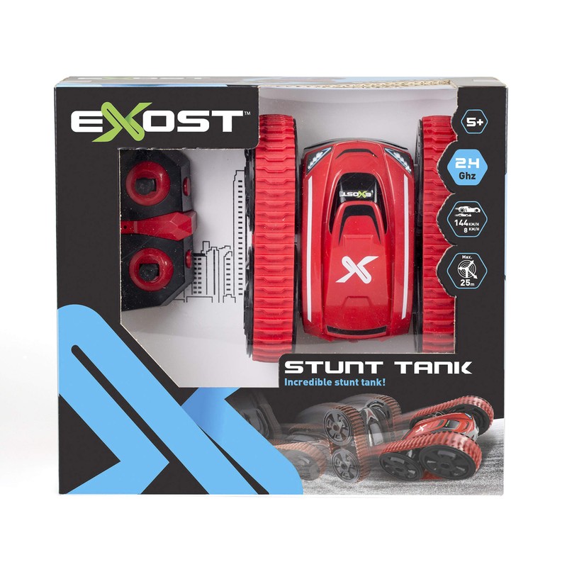 Exost 20256 Remote Controlled car-Stunt Tank-Impressively Figures-1:18 Scale Toy, NC
