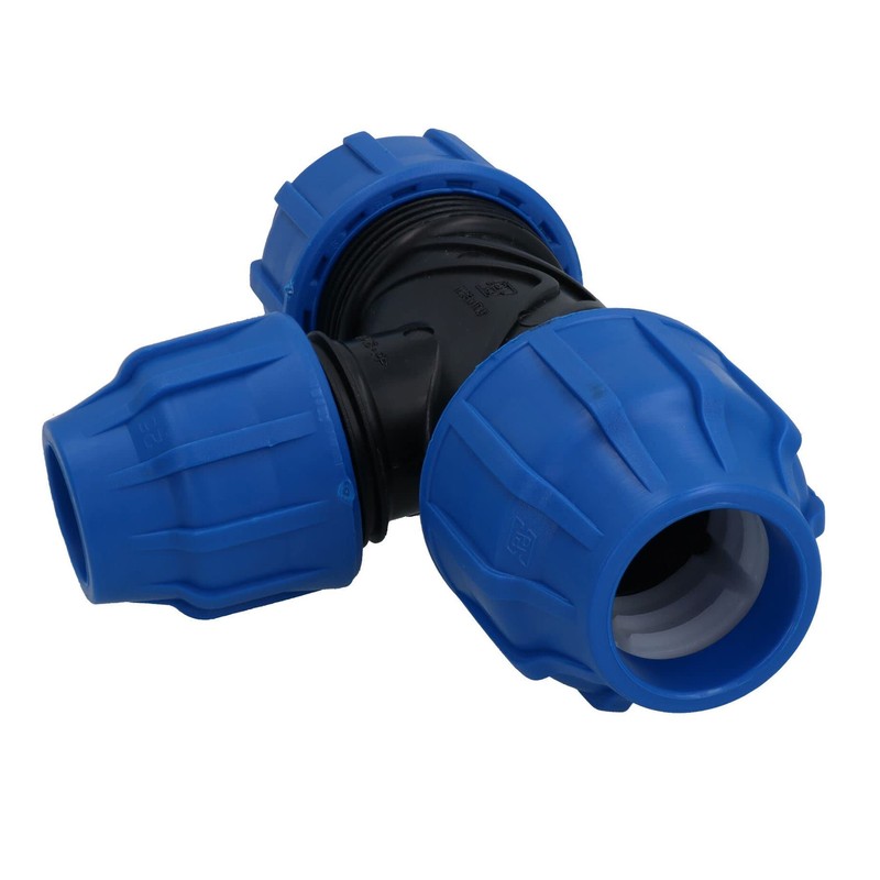 20 x 20 x 20mm MDPE Tee T-Piece Water Pipe