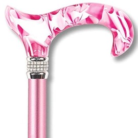 Petite Straight Single Point Cane Color: Pink Diamond