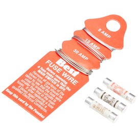 Merriway BH03663 5-15-30amp Carded Fuse Wire, Silver