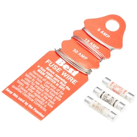 Merriway BH03663 5-15-30amp Carded Fuse Wire, Silver