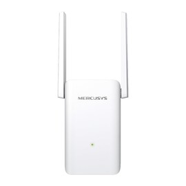 Mercusys ME80X WLAN Amplifier Wi-Fi 6 Repeater, AX3000 Dual Band (574 Mbps at 2.4 GHz, 2402 Mbps at 5 GHz), Gigabit Port, App Control, Signal Strength Display, AP Mode