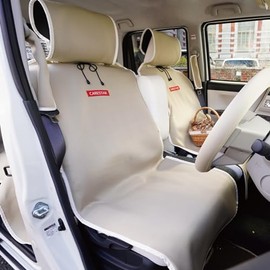 CARESTAR Waterproof Seat Cover for Front Seats, Wetsuit Material, Kanaroa Single, Beige ZBKW-SCF00