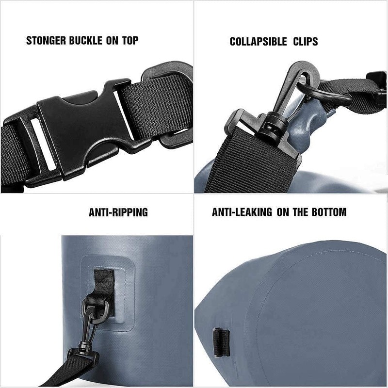 Unigear - Bolsa seca impermeable, flotante y ligera para kayak,