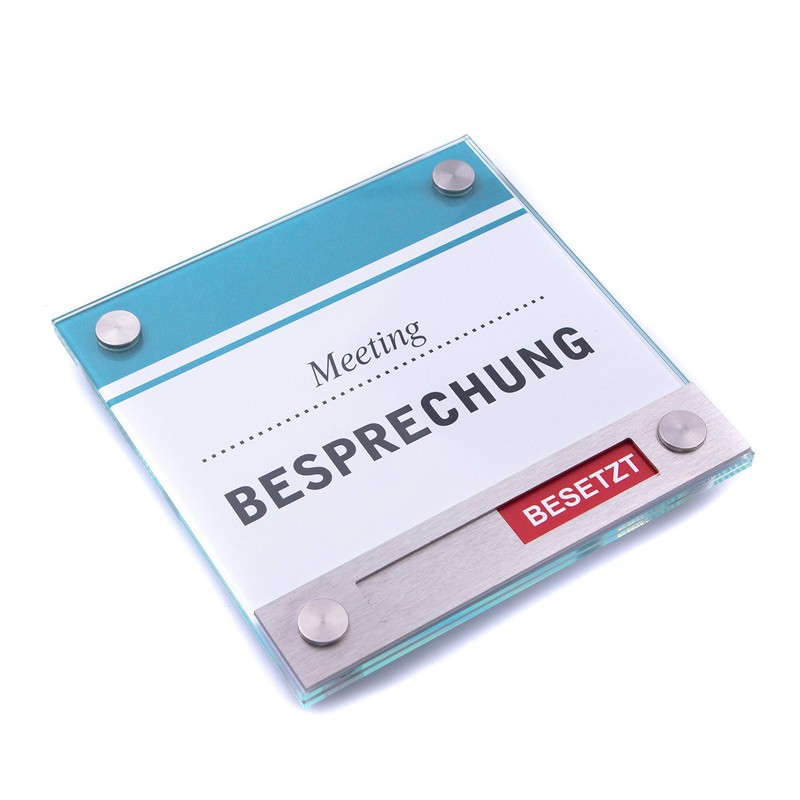 Logistic Sign System Vitrum 150/150 Door Sign with Red/Green Indicator