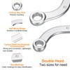 sourcing map Half Moon Double Box Wrench Metric 8mm x