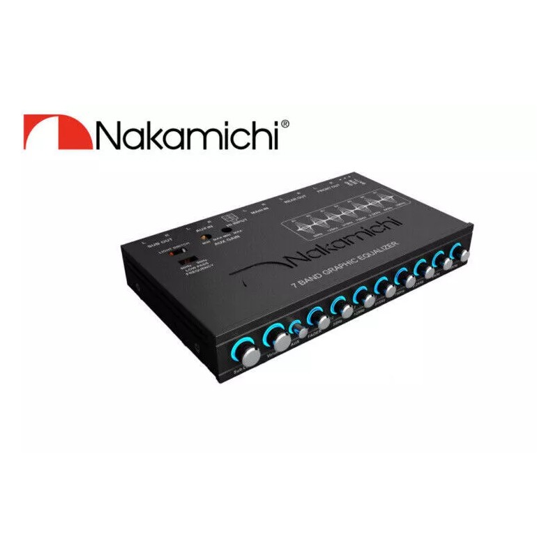 Nakamichi EQ-Z1825 Car Audio EQ 7 Band Equalizer W/ Sub