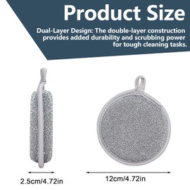 YongSral Pack of 10 Multipurpose Wire Dishwashing Rags, Cleaning Cloths, Dish Cloths Made of Wire for Wet and Dry, Reusable Scourer, Cleaning Cloths, Multi-Purpose Dishcloths