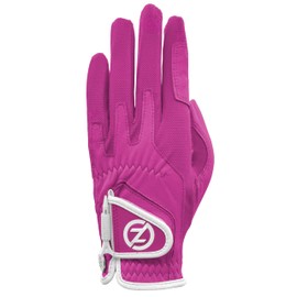 Zero Friction Ladies Cabretta Elite Golf Glove, Left Hand, Pink, One Size
