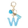 PATIKIL Alphabet Initial Letter Keychain, Resin Cute Keychains with Tassel
