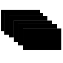 HXymxkeqi 6Pcs Black Anodized Aluminum Sheet 6" x 10" x 1/32" (0.8mm) Corrosion-Resistant Metal Plates for Laser Engraving, DIY Crafting, Sign Making, Home Decor (6, Black, 6 * 10 inch)