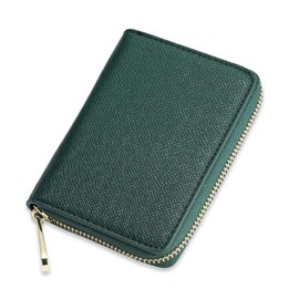 Urban & Chic Classic Ladies Small Zip Around Wallet/Card Holder/Coin Purse, Women's Small Zip Around Wallet/Card Holder/Coin Purse (Green)