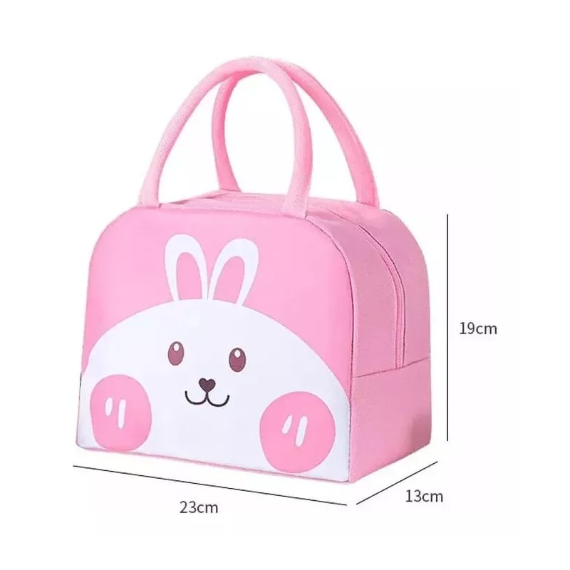 KH Lonchera Térmica Diseños Figuras Colores Moda Mayoreo 12pz