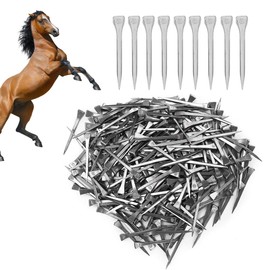 Horseshoe Nail Kit, 5.4cm/2.13inch 250PCS E6 Horse Using Hoof Nails Steel Hoof Peg Securing Firmly Horse Tool Accessory for Horse Racing Training Riding Equestrian Sporting