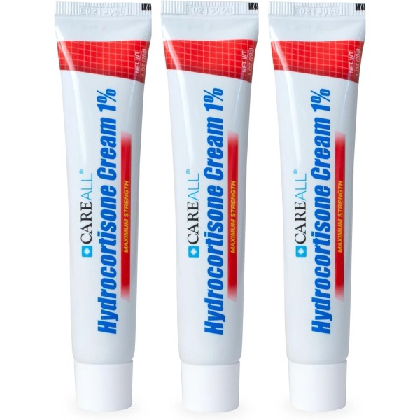 CareAll Hydrocortisone cream 1, 3oz Tube (Pack of 3), Maximum