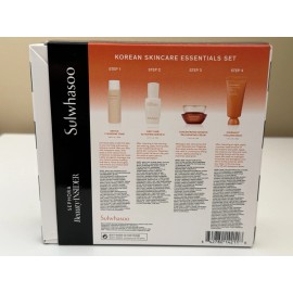 SULWHASOO Korean Skincare Essentials 4 Pc Set, Cleanser+Serum