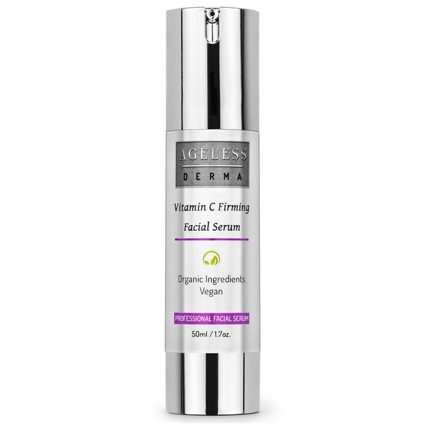 Ageless Derma Natural Vitamin C Serum for Face by Dr. Mostamand is an Organic Vit C hydrating Facial Moisturizer