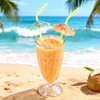 400pcs Colorful Drink Umbrellas with Bendy Straws - 9.5 Inch