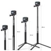 AKASO 1.2M Extendable Selfie Stick and a Tripod Stand Action