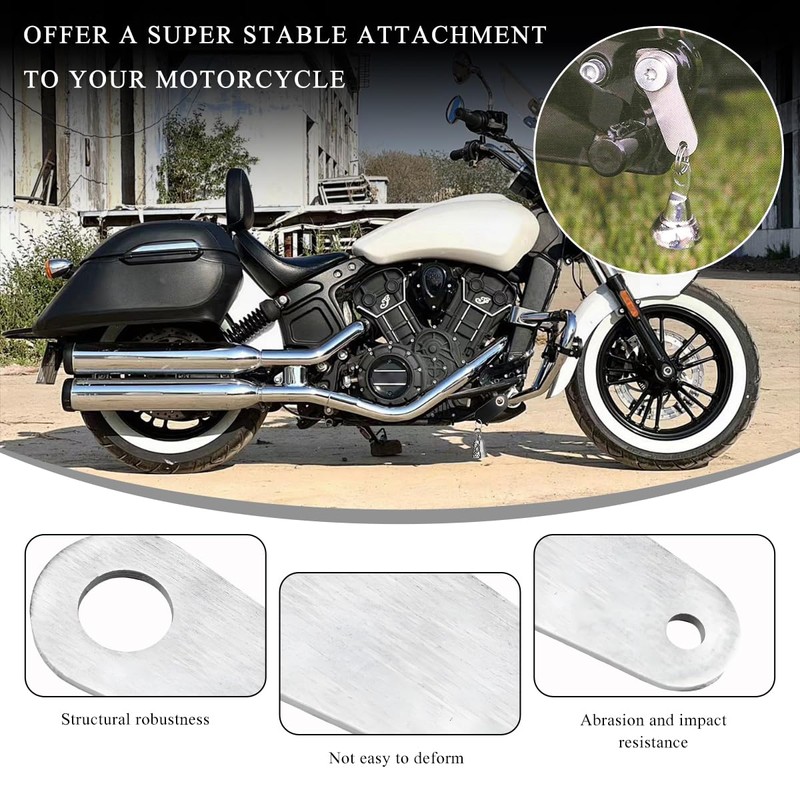 NYTKL Motorcycle Bell Hanger, Guardian Luck Riding Bell Hanger Mount