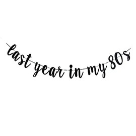 Banner del año pasado en mis 80 – Decoración divertida para feliz cumpleaños 89/saludos a 89 años y 89 fabulosos, divertidos suministros de decoración para fiesta de cumpleaños 89