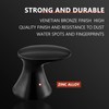 LOWCUS Robe Hook 73835BL, Solid Metal, Matte Black