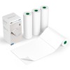 JADENS Portable Printer with 6 Rolls of Thermal Paper, Inkless