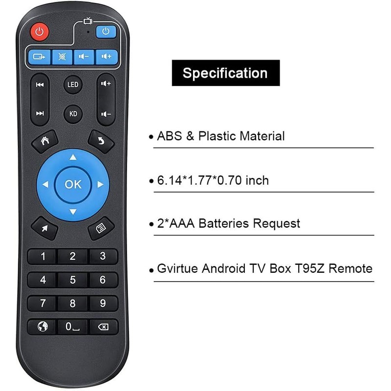 Replacement IR Controller T95Z/T95K/T95V/T95D/T95E/D5/R1 Universal Remote Control for Almost All