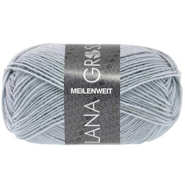 Lana Grossa Meilenweit 1416 50 g Plain Blue Grey