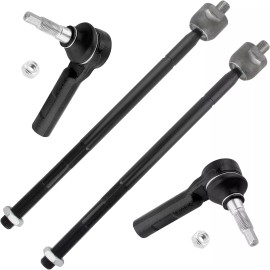 BOXI 4PCS Inner & Outer Tierod Ends For 2011 - 2014 Dodge Charger Challenger 300 RWD