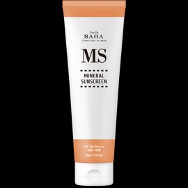 코스드바하 MS 무기자차 저자극 데일리 선크림 SPF 50+ PA++++, 45ml, 3개 Cos De BAHA MS Mineral Sunscreen SPF 50+ PA++++, 45ml, Pack of 3