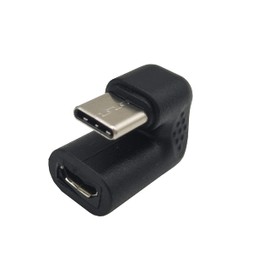 Traovien - Adaptador USB C en forma de U, 180 grados USB tipo C macho a USB Micro hembra adaptador convertidor de carga para computadora portátil, tablet y teléfono celular [solo carga] (paquete de 2)