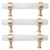 Rockcloud Pack of 2 Rock Crystal Stone Drawer Pulls Handle