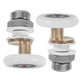 Operitacx 2pcs Shower Door Rollers Wheels Replacement Hardware Kit for Smooth Sliding Glass Doors Easy Installation Compatibility