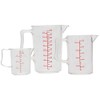 Sanno Japan SN4708 Food Utensils, Measuring Cup, Graduated Red, 33.8