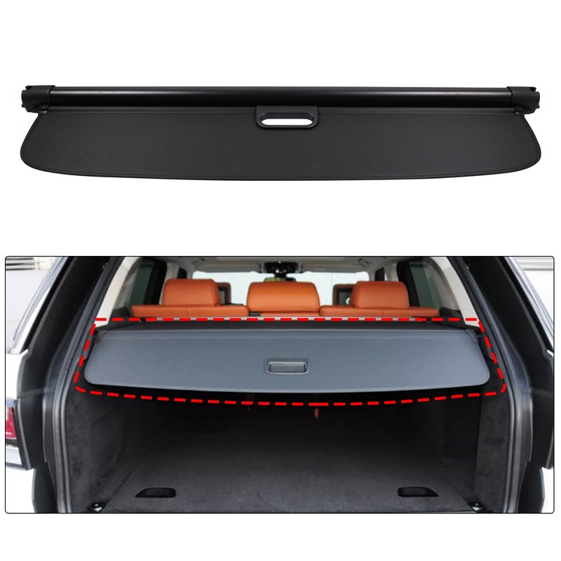 NewYall Retractable Rear Trunk Cargo Cover Security Shield Shade for