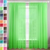 Megachest gathering tape voile curtain(Lime W 56" x L 81"