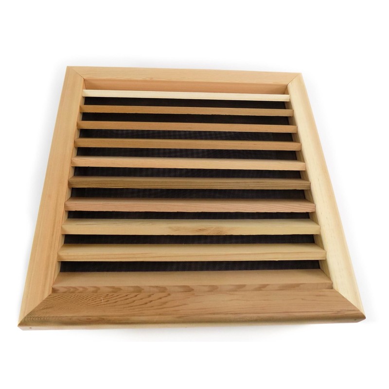 Miller Shingle Square Clear Cedar Vent, Recessed Mount - 18
