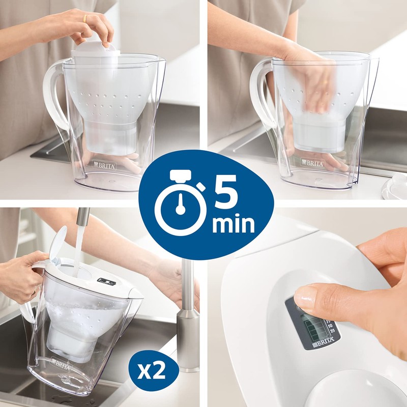 BRITA MAXTRA+ replacement water filter cartridges, compatible with all BRITA