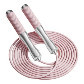 Culinavog Weighted Skipping Ropes, 1 Piece Adjustable Jumping Ropes with Non-Slip Handle for Adults, Fitness Equipment for Home Use, Fitness Equipment for Women, Men, Children (Pink, 300 cm) (Pink)