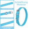 16 Pcs Puppy Leather Collars for Litter, 16 Color ID