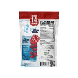 Klass Aguas Frescas Sabor Jamaica Rinde 14 L - Sin Azúcar - Endulzado Con Stevia, Contiene cuchara medidora - Contenido Neto 220g