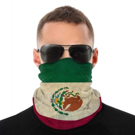 4pcs Mexico Flag Face Scarf Magic Tube Bandana Headwear Neck Gaiter Tube Scarf Headbands Balaclava