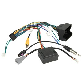 Sound way - CAN-BUS Interface Adapter for Steering Wheel Control Reset, Wiring Harness ISO Connector Compatible with Fiat, Citroen, Peugeot, Toyota