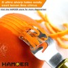 HAMOER Vegetable Citrus Lemon fruit Potato Peeler Zester Channel Knife