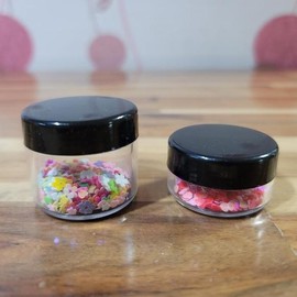 Black cap empty cosmetic bottle cream container 20g / 블랙캡 화장품공병 크림용기 20g