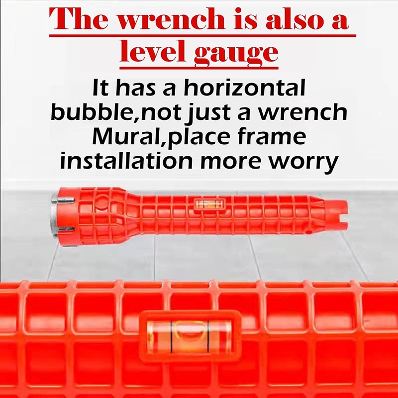 8-in-1 Tap Pipe Wrench, Installer Tool Pipe Wrench, Sink Faucet