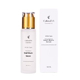 CallistaÉVA Snail Mucin Face Serum - Brightening, Anti-Ageing & Hydrating Serum for Face, Eyes & Neck | Dark Spot, Wrinkle & Hyperpigmentation Treatment | For All Skin Types (100 ml / 3.4 fl oz)